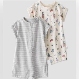 Baby Little Planet by Carter's 2-Pack Organic Cotton Rompers